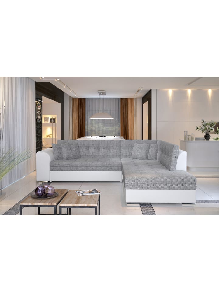Piri Recamiere Rechts in Grau - (L) 260 x (B) 260 x (H) 78 cm