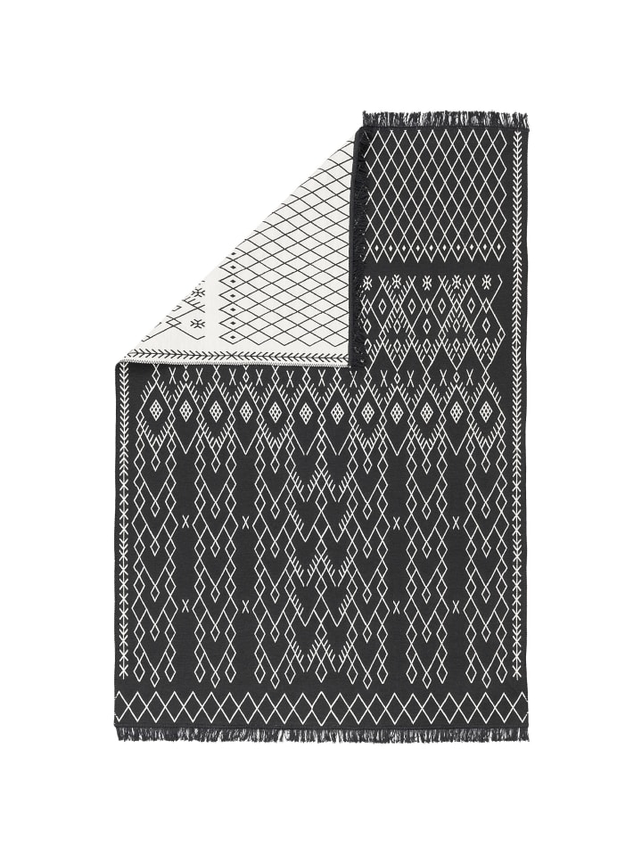 Teppich Beidseitig Kelim in schwarz