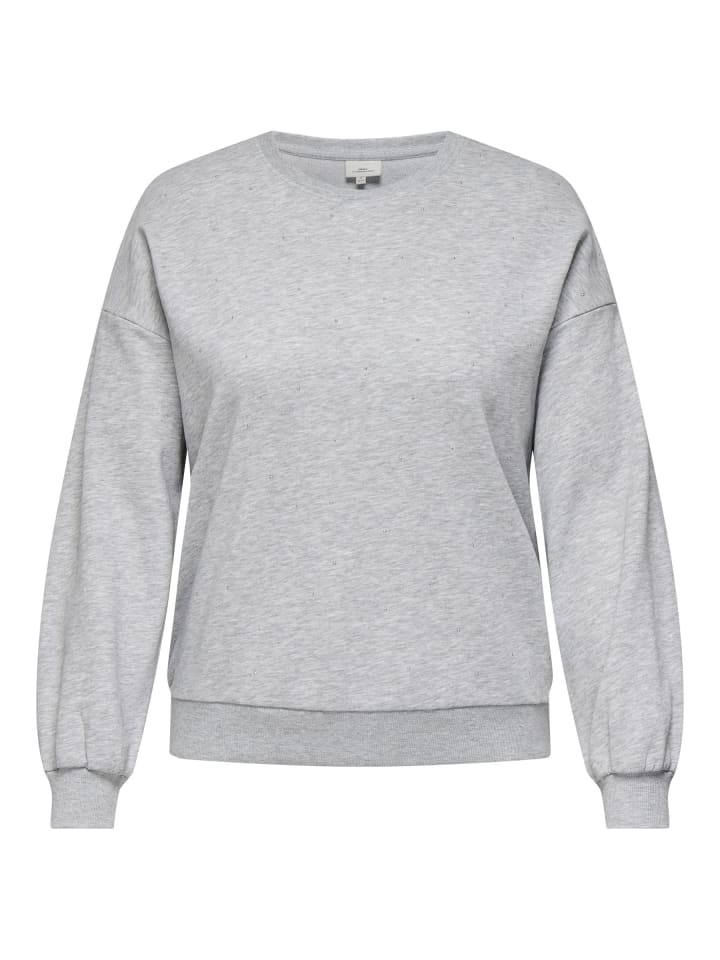 Sweatshirt in Light Grey Melange