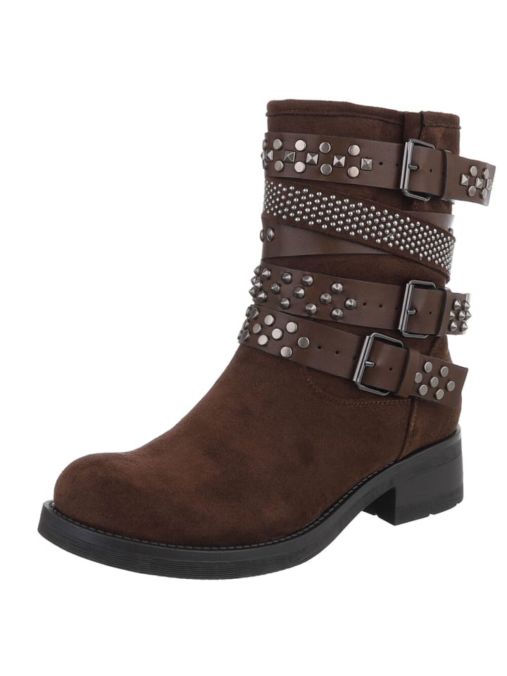 Stiefelette in Braun