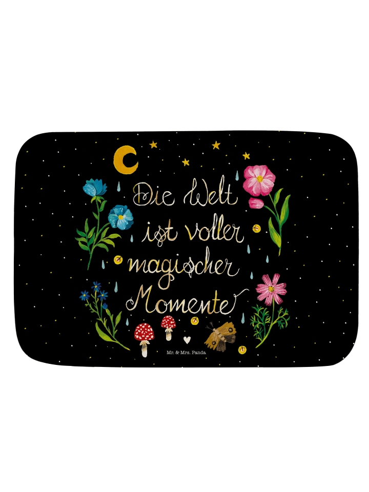 Badteppich Magische Welt mit Spruch in Bunt