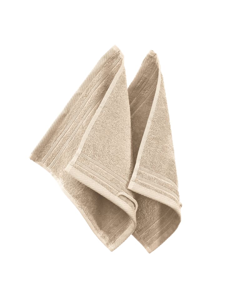 Seiftuch 2er-Pack Heidelberg in beige