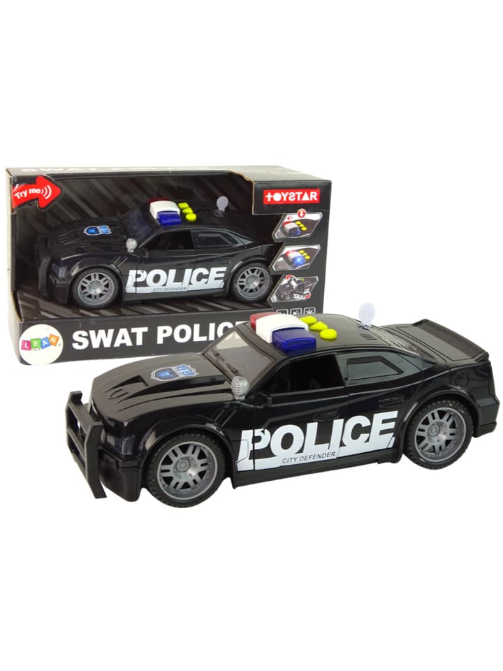 Auto Polizei 1:14 Lichter Klingt Schwarz