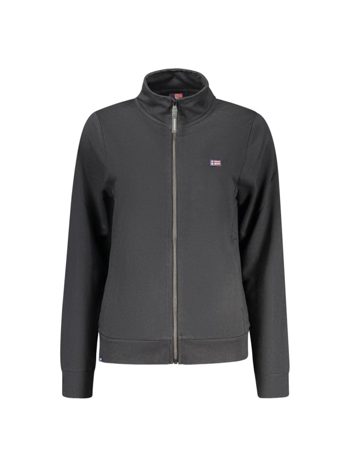 Schwarz Baumwolle Damen Sweatshirt