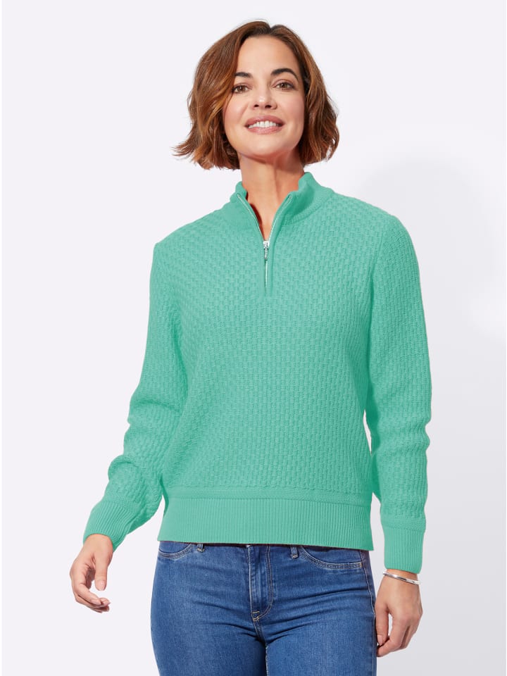 Pullover in türkis