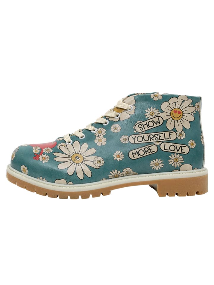 Shortcut Boots - Show Yourself More Love in Blau