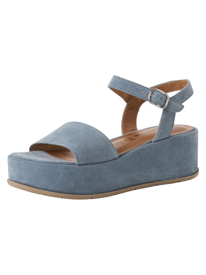 Sandalette in LIGHT BLUE SUE