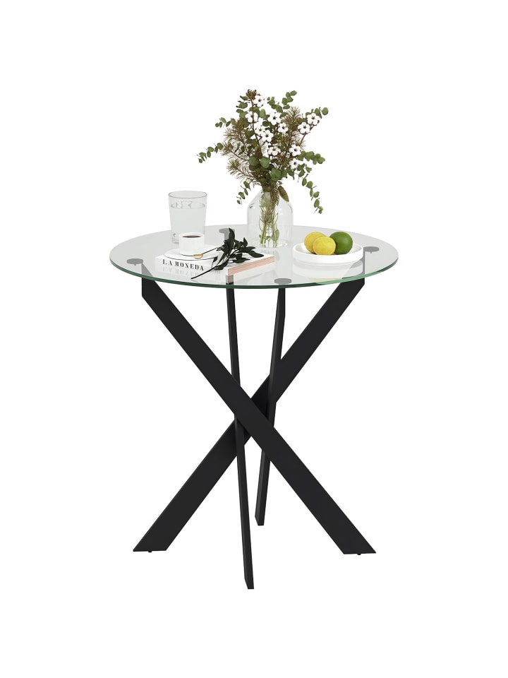 Esstisch in Schwarz 70L x 70B x 75H cm