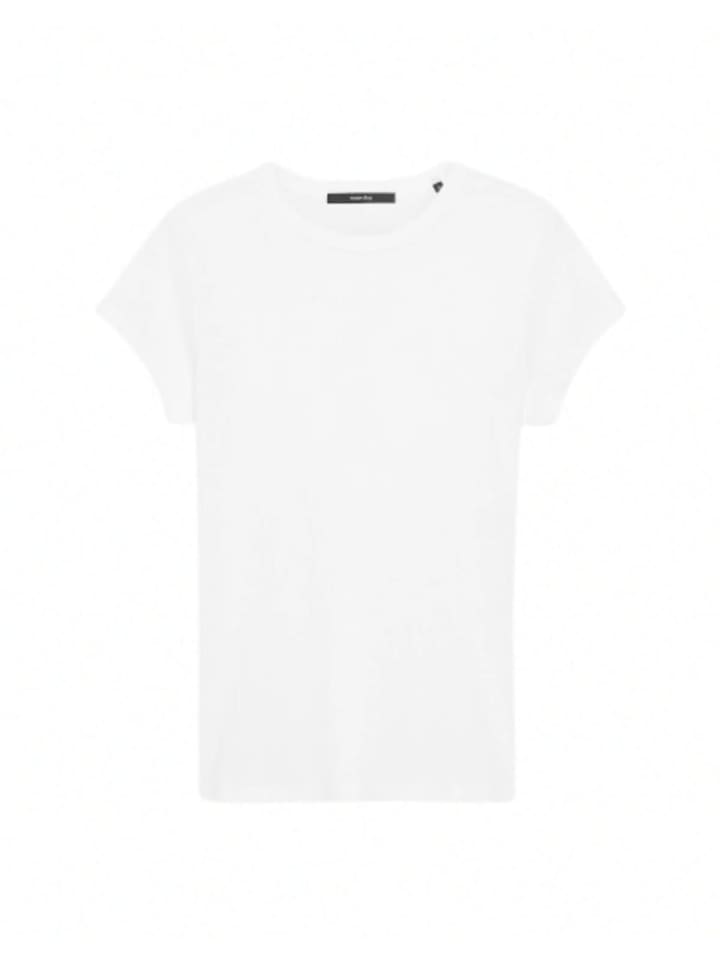 V-Kragen T-Shirt für Damen in weiß