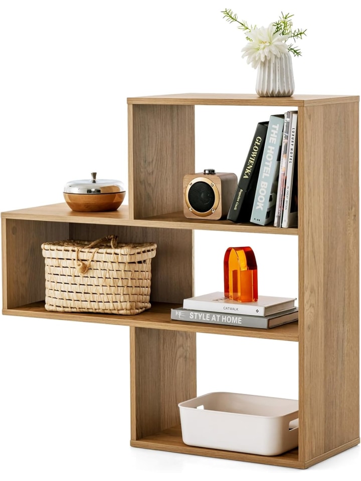Bücherregal Konvexes in Hellbraun