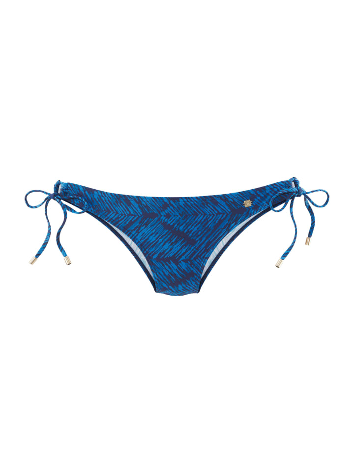 Bikini-Hose in marine bedruckt