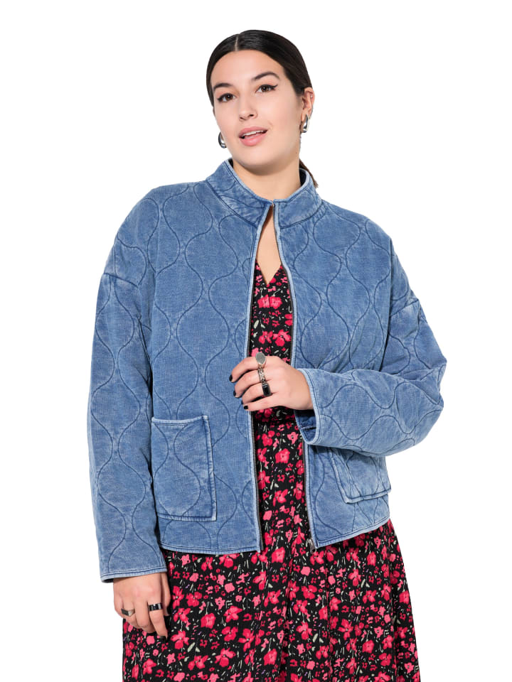 Kurzjacke in blue denim