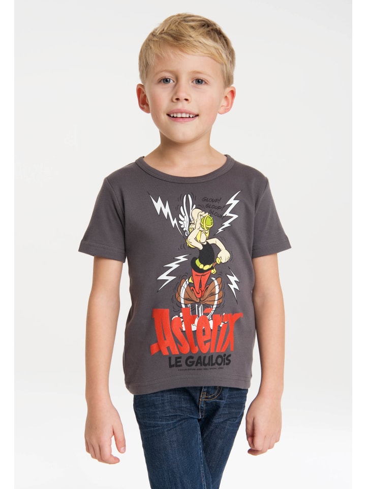T-Shirt grau günstig Gallier in Logoshirt Der limango | kaufen Asterix