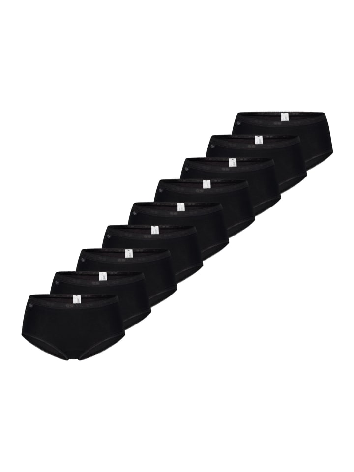 Midi Slip Basic+ in Schwarz
