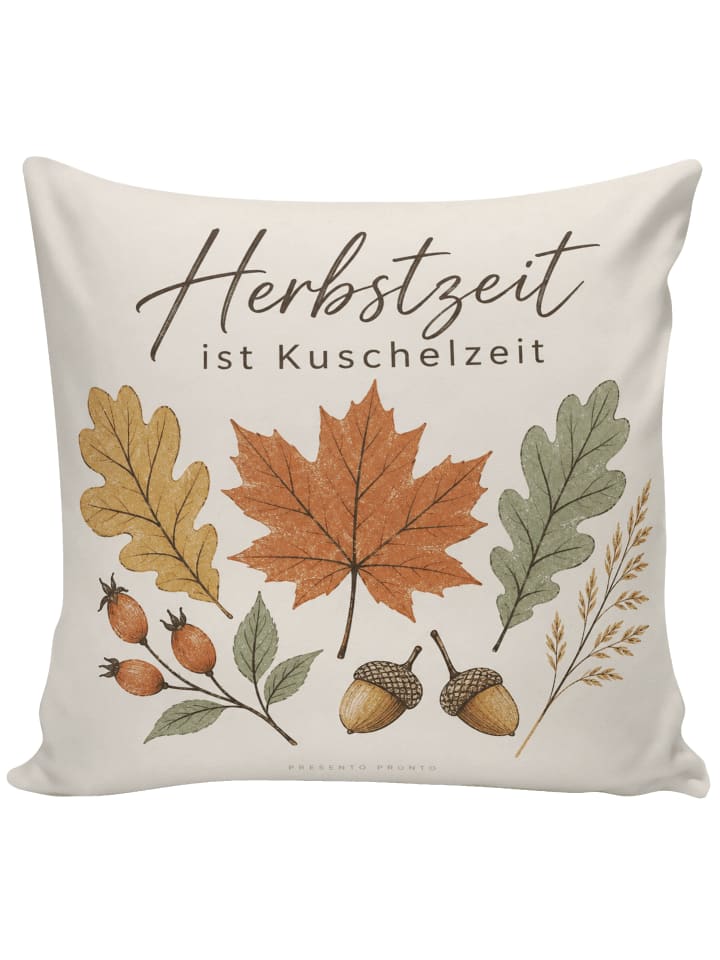 Sofa Kissen Herbstbotanikalien minimalistisch D... in Weiß