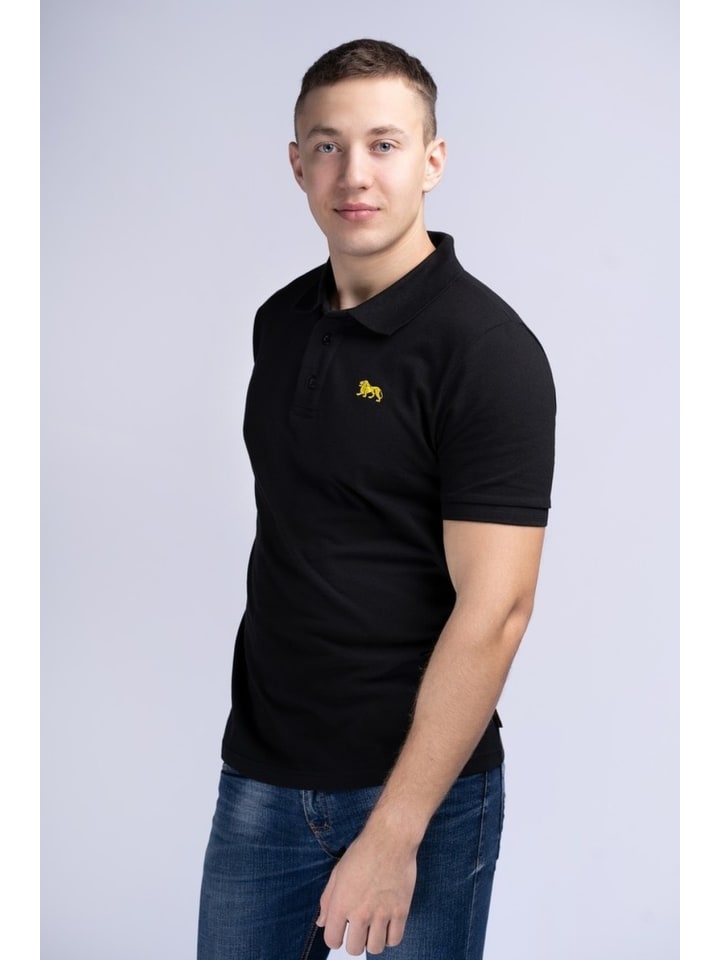 Polo "Whalton" in Schwarz