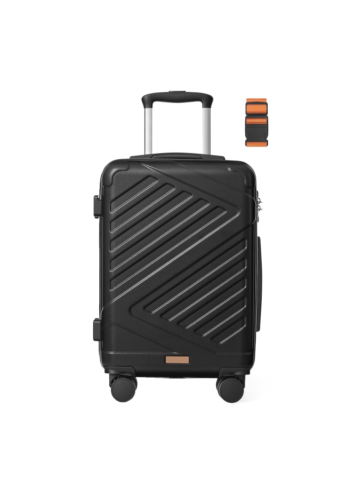 Koffer Trevo in Schwarz - (B)36 x (H)20 x (T)55 cm