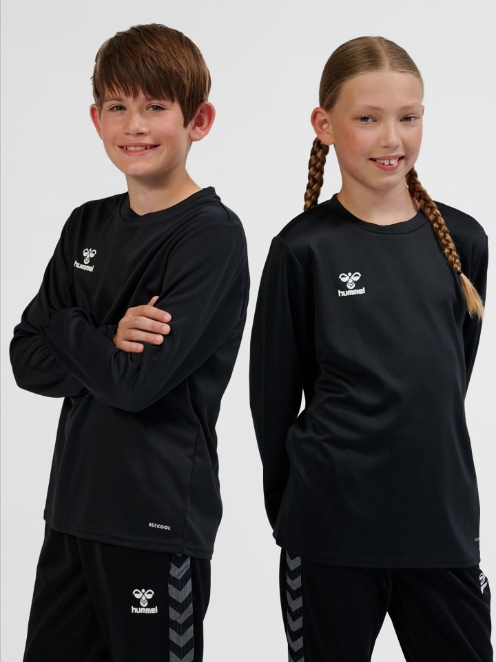 Sweatshirt Hmlessential Kinder in BLACK