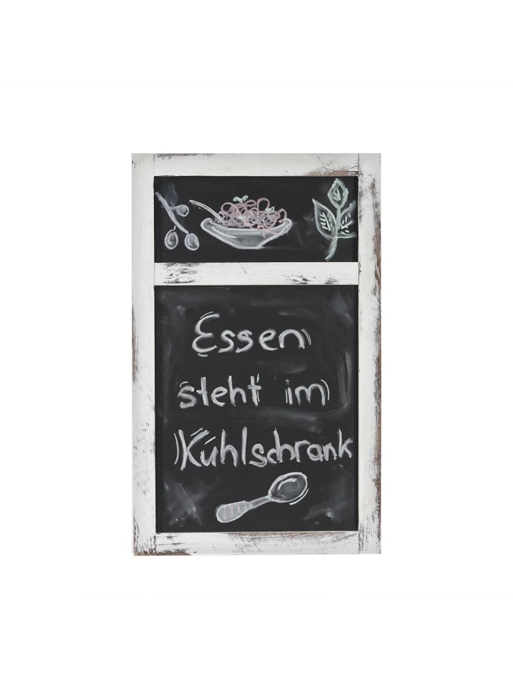 Werbetafel im Shabby-Look, Weiß