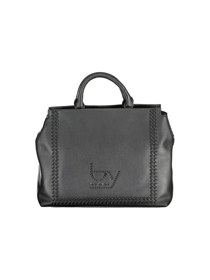Schwarz Polyurethan Damen Handtasche