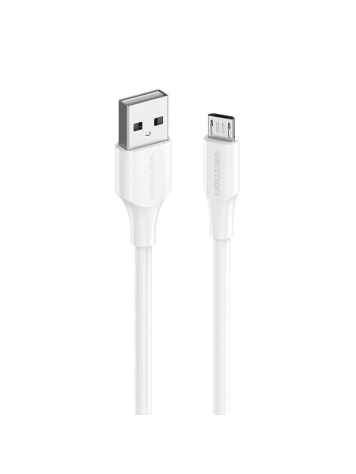 Ladekabel Datenkabel 480 Mbit/s USB 2.0 auf Micro USB 1,5m Kabel in Weiß