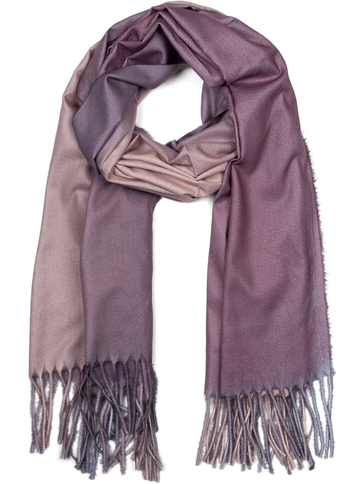 Schal in Beige-Lila