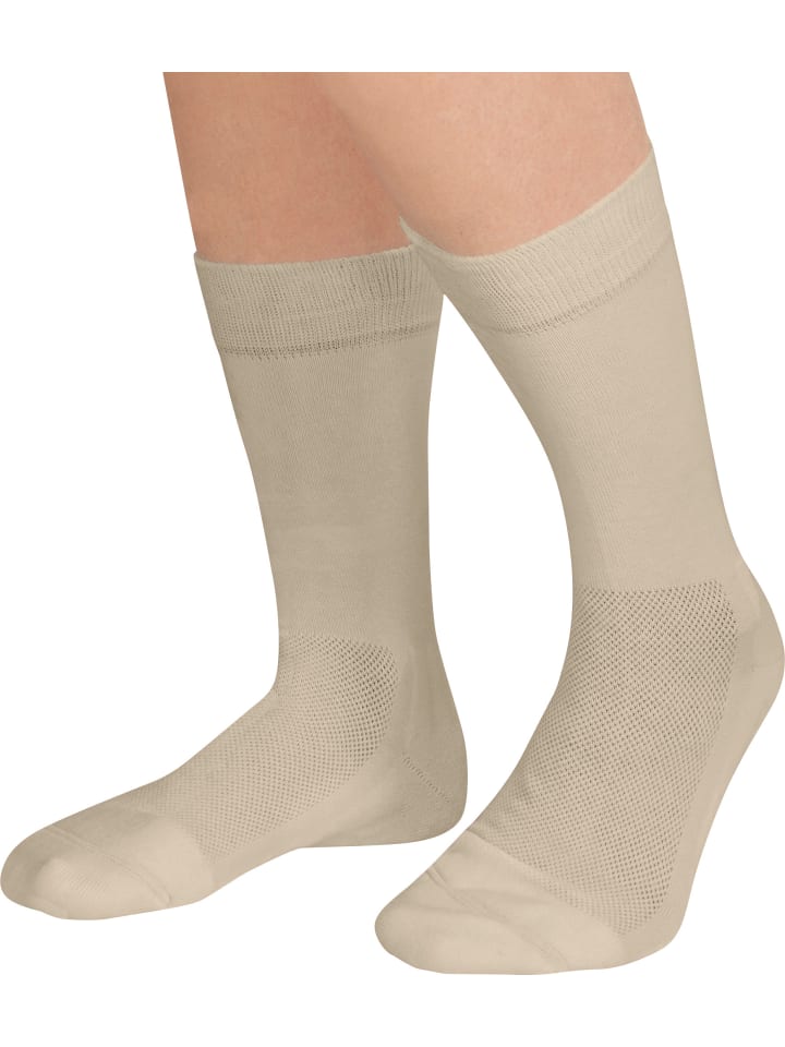 FußGut Unisex-Venenfreund-Socken 2 Paar in beige günstig kaufen | limango
