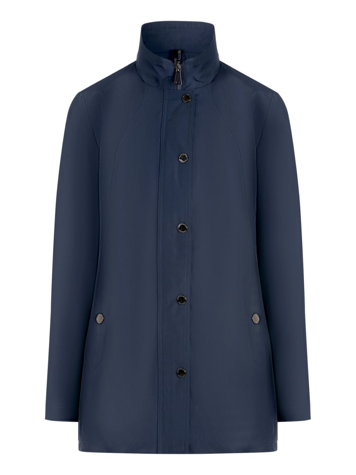 Outdoorjacke mit Stehkragen in Dunkelblau