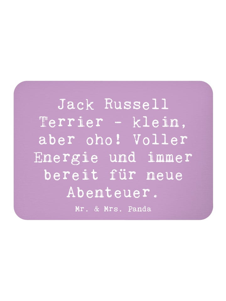 Magnet Spruch Jack Russell Terrier mit Spruch in Lavendeltraum