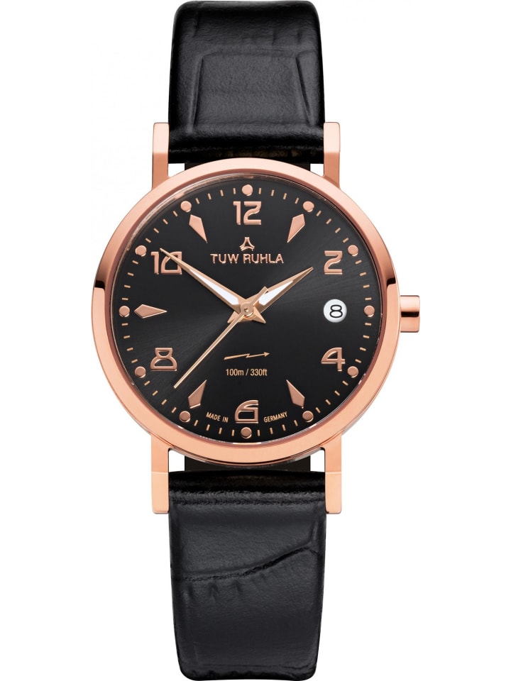 Uhr in Schwarz