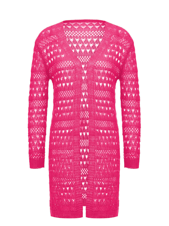 Damen Cardigan in Neonpink