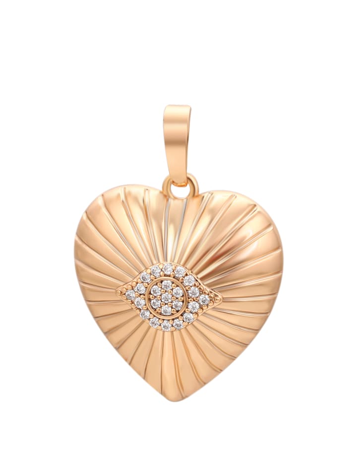 Women Heart Motif Pendant in Rose Gold