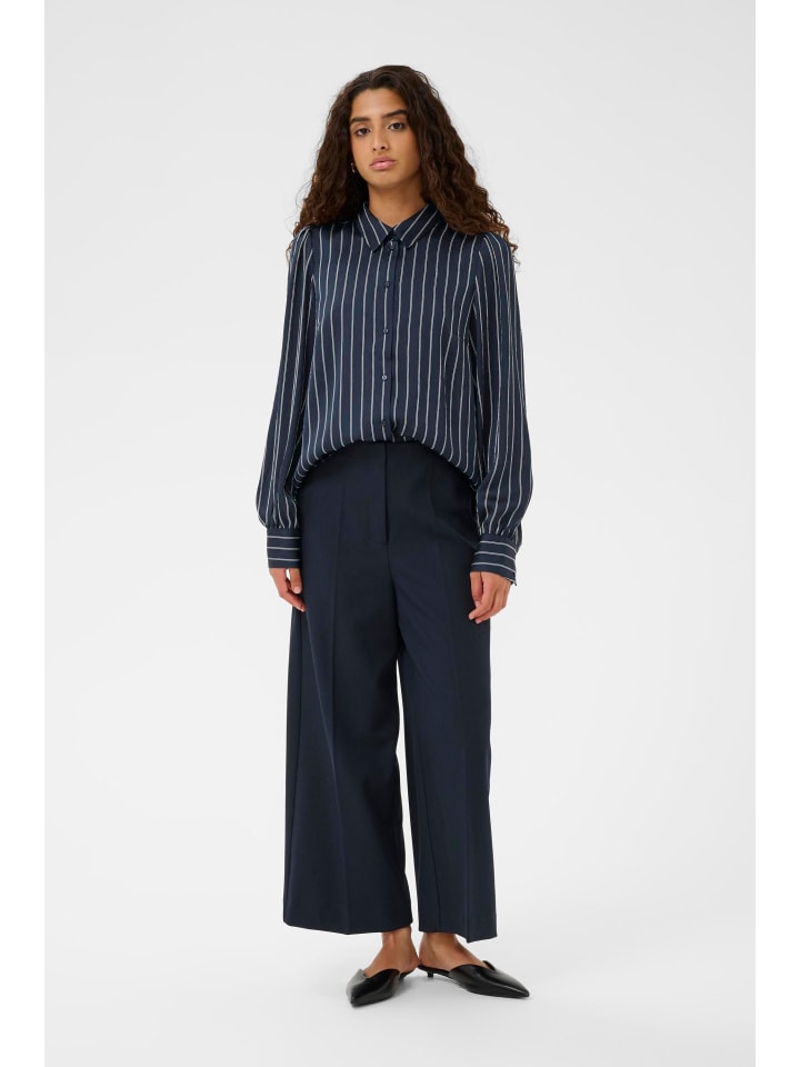 Langarm - Hemd SLIoana Classic fit in Salute W Creme Stripes