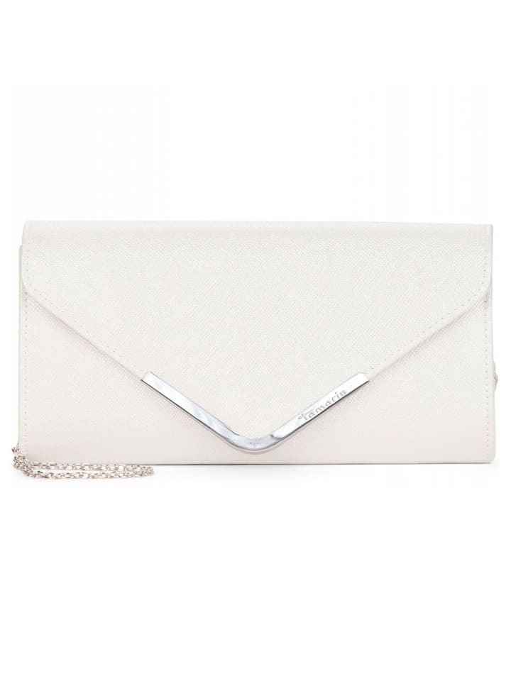 Amalia Clutch Tasche 26 cm white