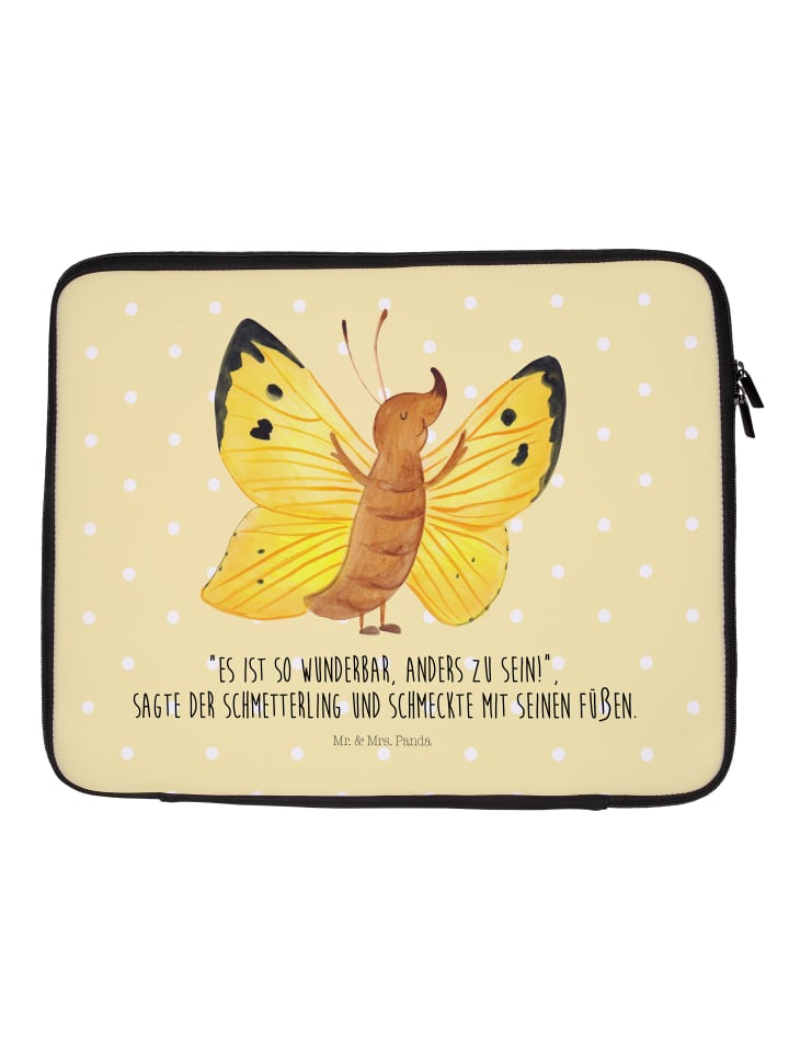 Laptoptasche Schmetterling Zitronenfalter mit S... in Gelb Pastell
