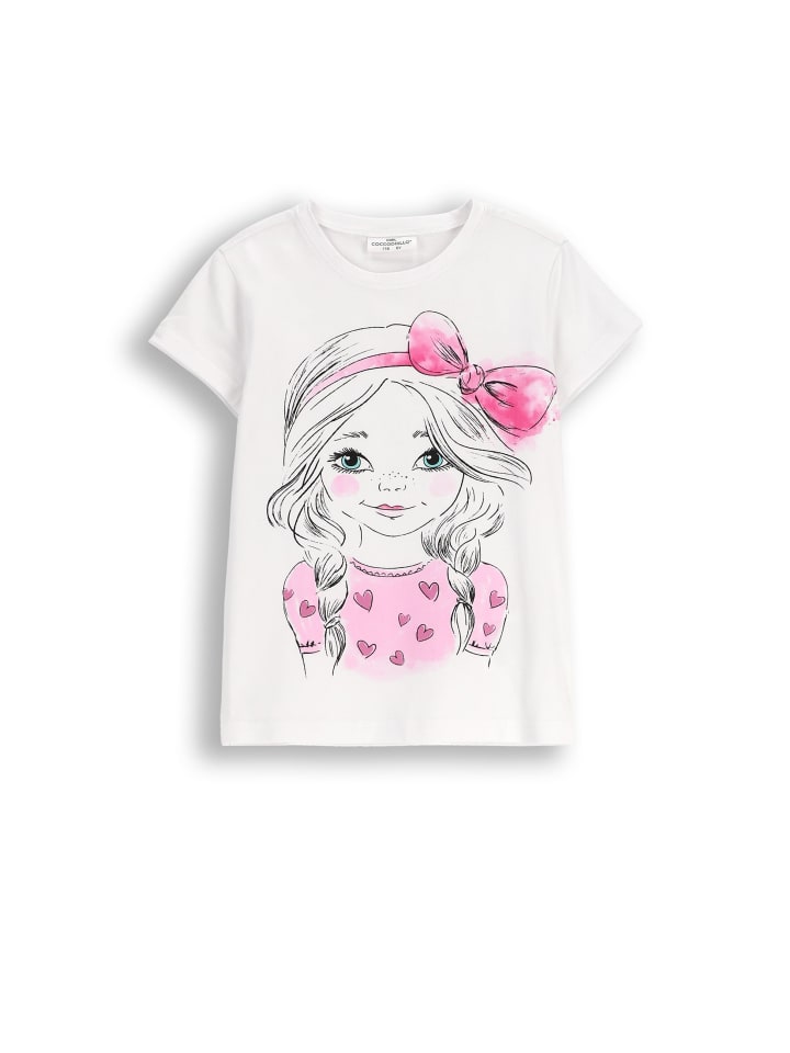 T-Shirt mit kurzen Ärmeln in weiß
