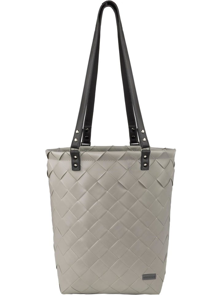 Tote Bag Flechtkorb 12 Liter Temara in Taupe