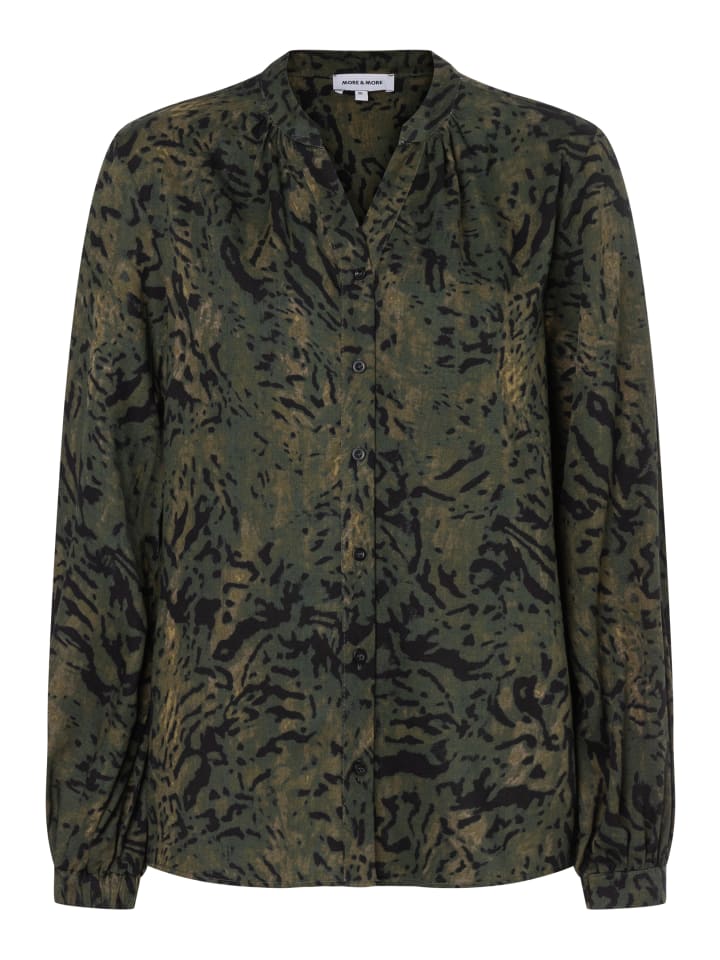 stilvolle, fließende Printbluse in animal print