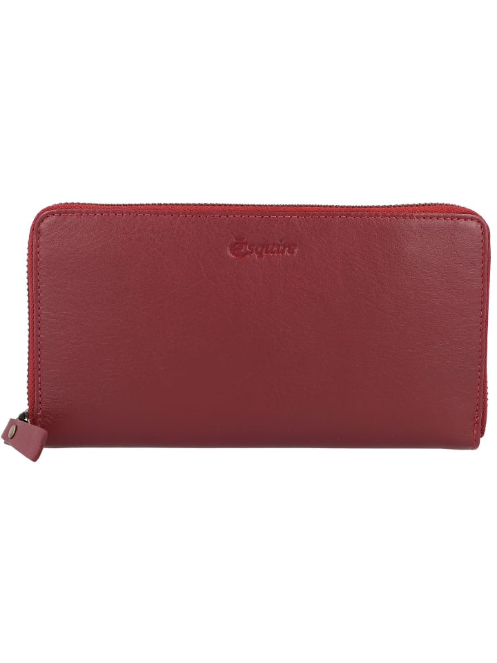 Peru Geldbörse RFID Schutz Leder 19 cm rot
