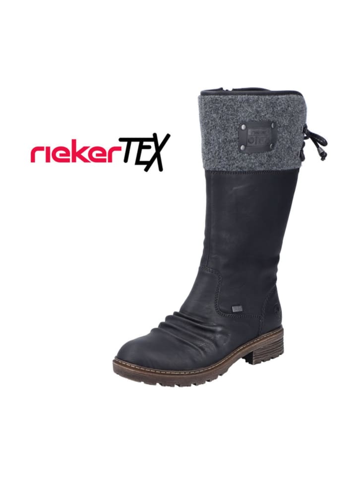 Komfort Stiefel in Schwarz