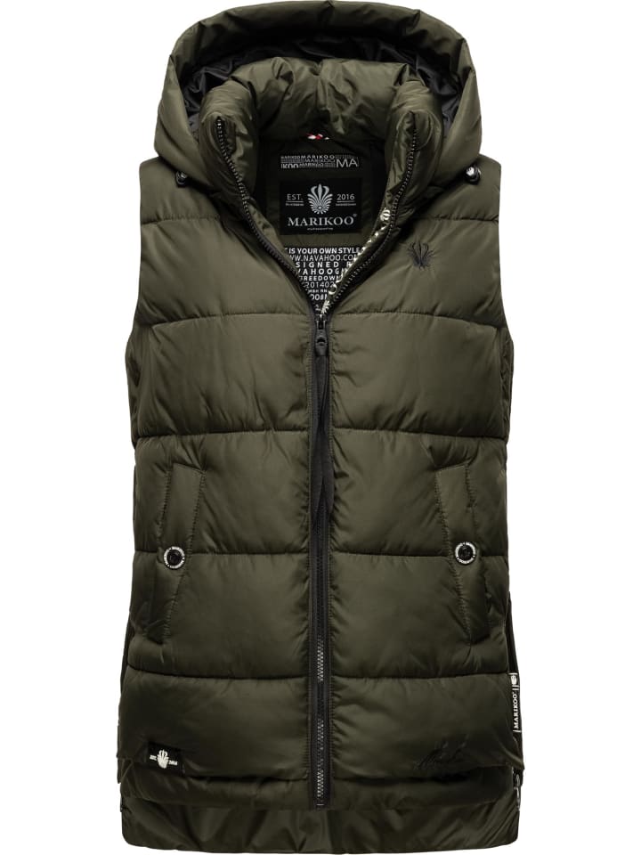Steppweste Zarinaa in Olive