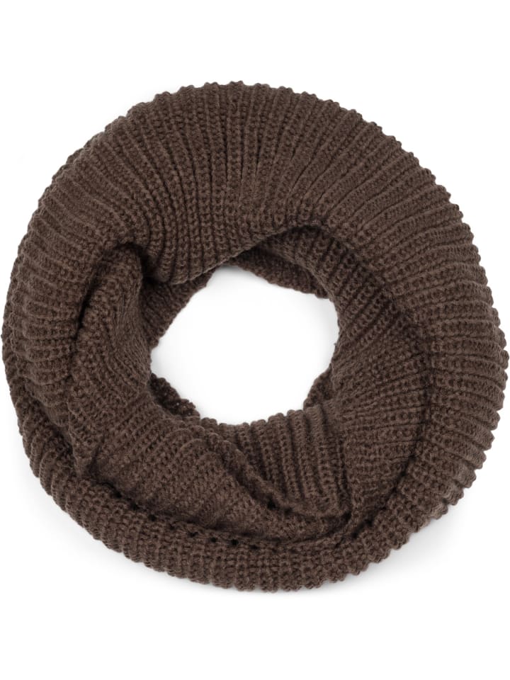 Strick Loop Schal in Schokobraun