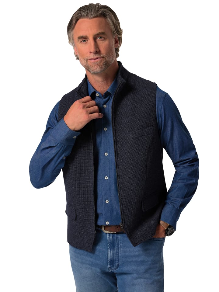 Steppweste in navy blau
