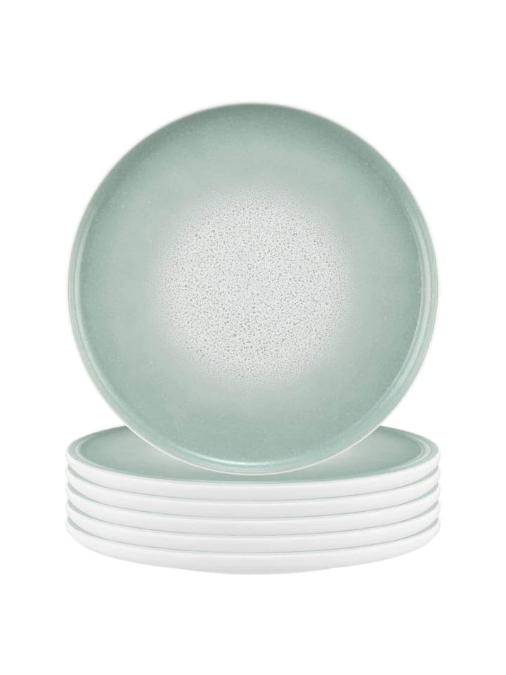 6er Set Speiseteller Sento Home in Aura Mint ø 27,6 cm
