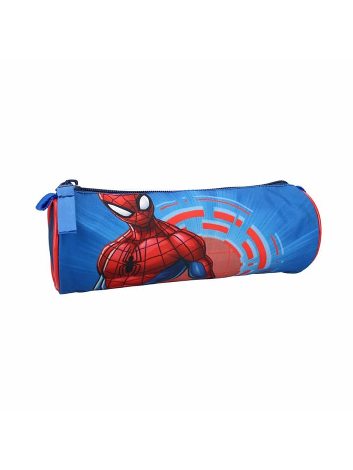 Spiderman Federmappe Stifteetui Praktische Stifttasche für die Schule in Blau