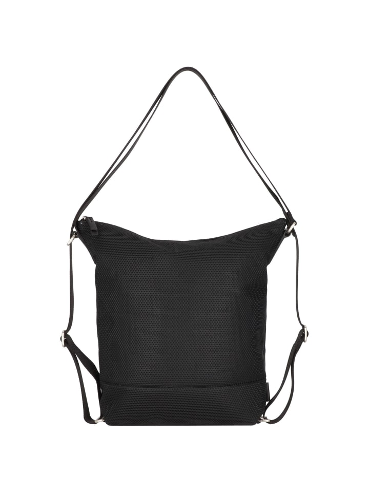 Mesh Schultertasche 41.5 cm Laptopfach schwarz
