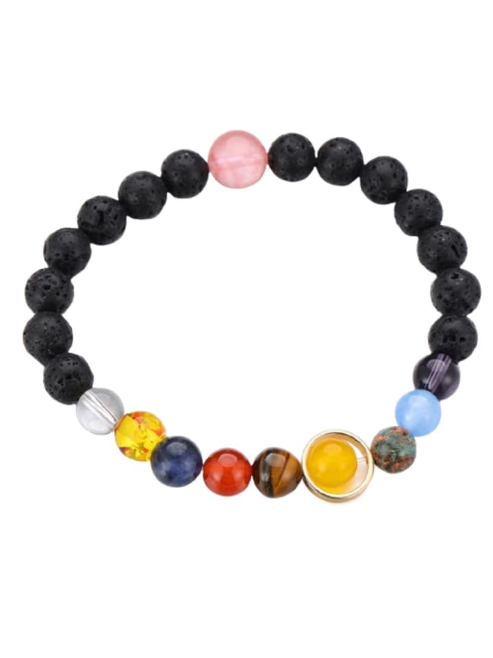 Perlenarmband in Bunt