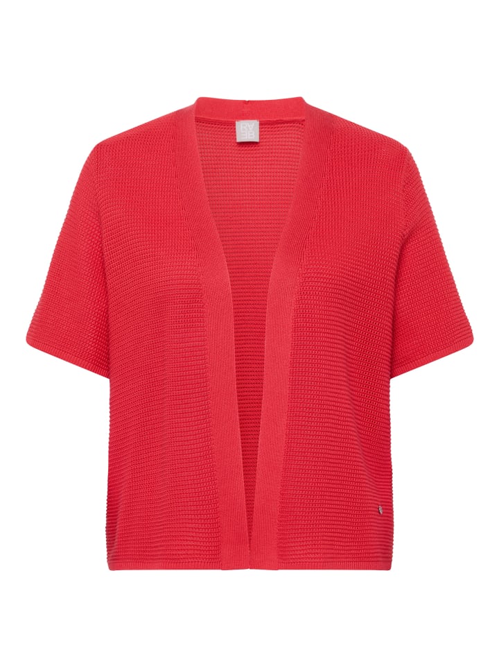 Strickjacke in Koralle