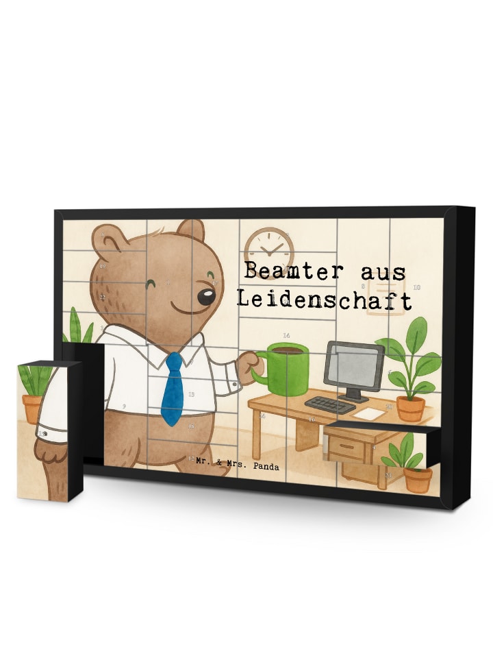Adventskalender Beamter Leidenschaft Design mit... in Weiß