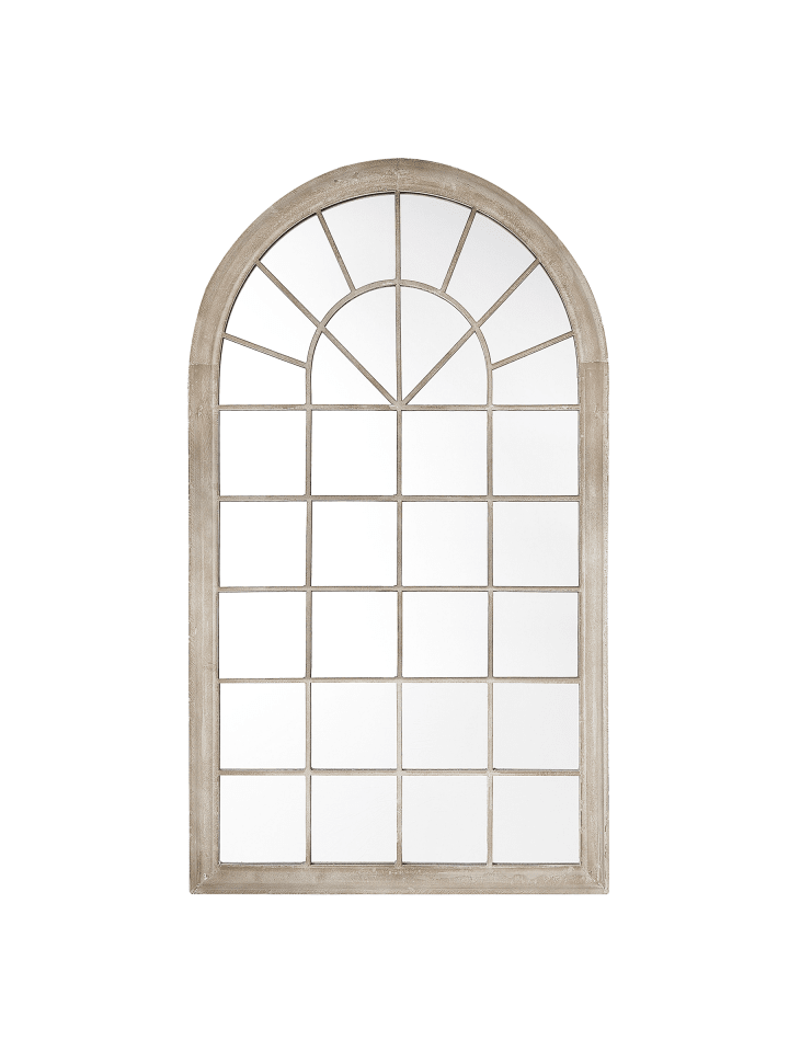 Wandspiegel TREVOL in Beige - (W) 77 x (H) 130 x (L) 5 cm Vertikal